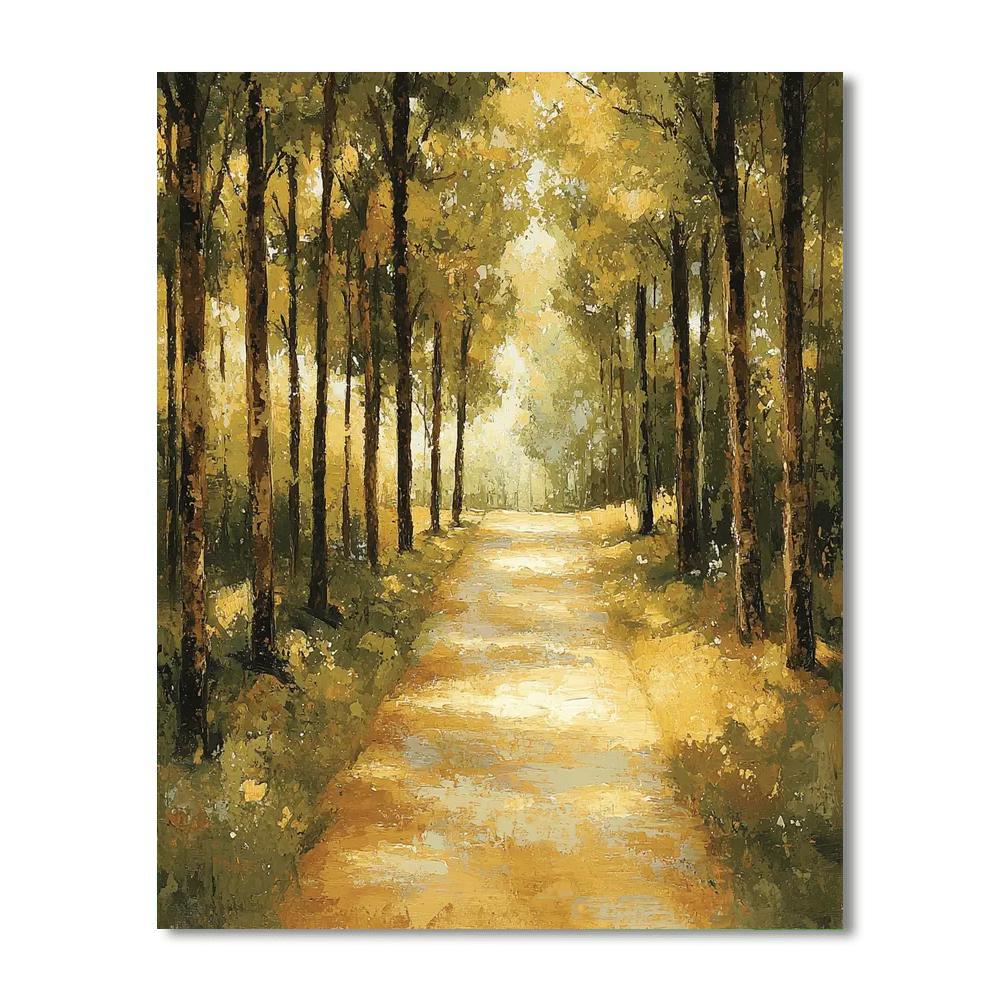 Leonardo Da Vinci Inspired Silent Forest Path  Paint By Numbers Art