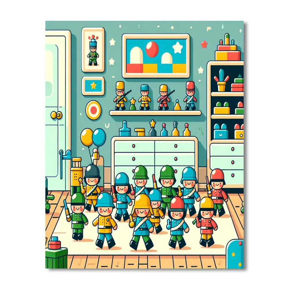 Toy Soldier's March Paint By Color