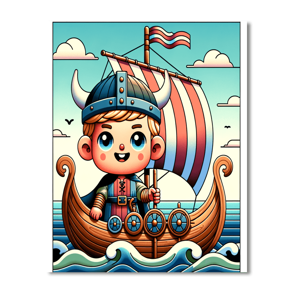 Viking Ship Adventure Numbered Painting Kits