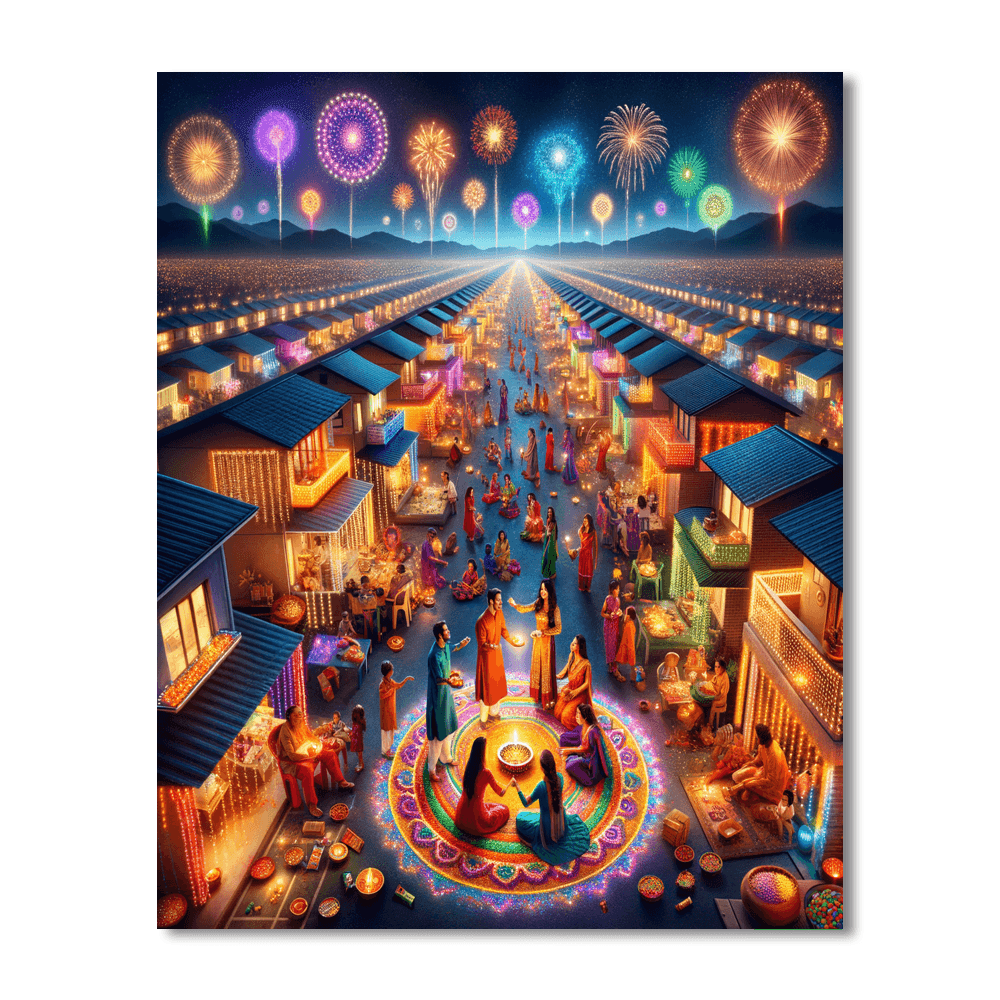 Festivals Of Lights - India DIY Paint By Numbers