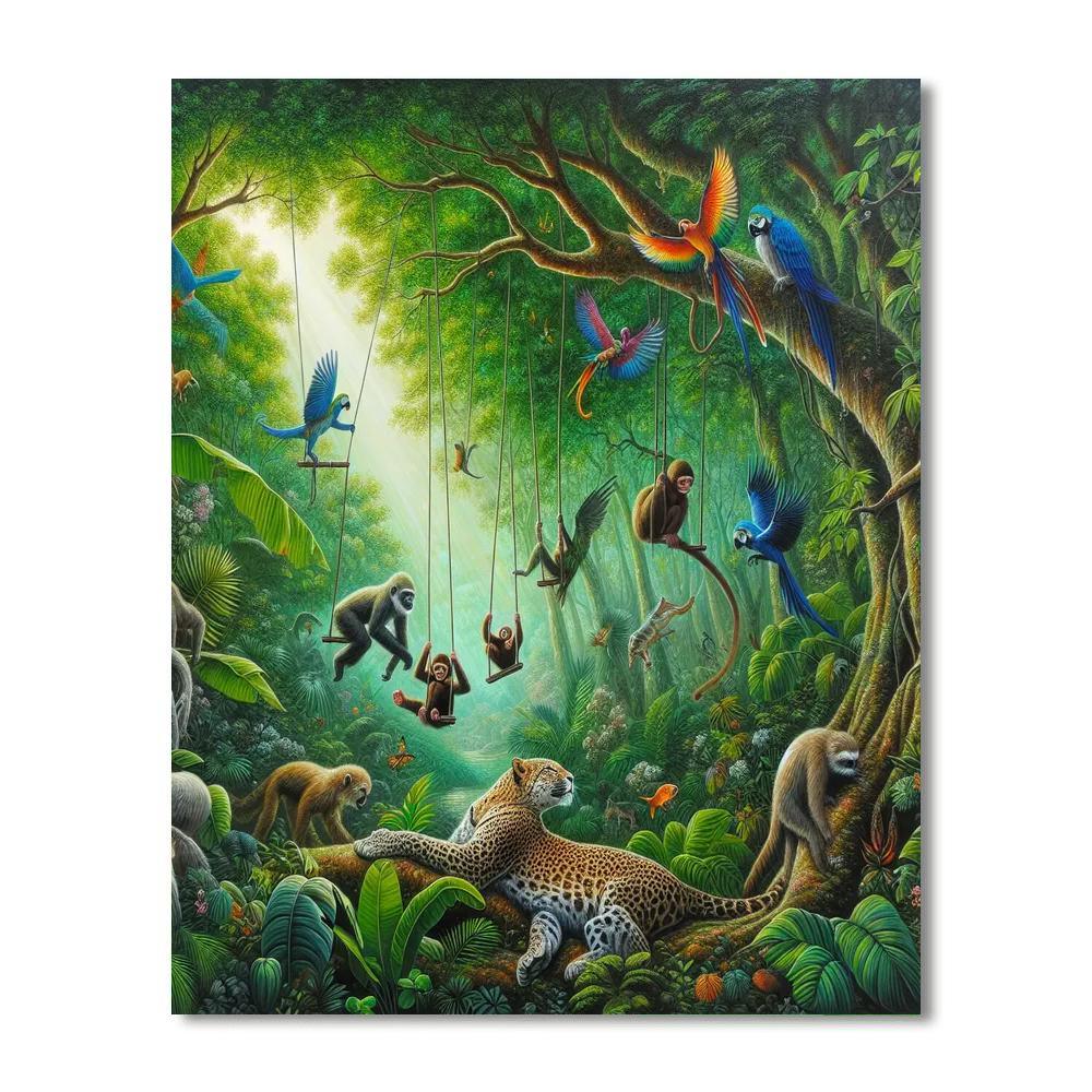 Jungle Serenity Numbered Painting Kits