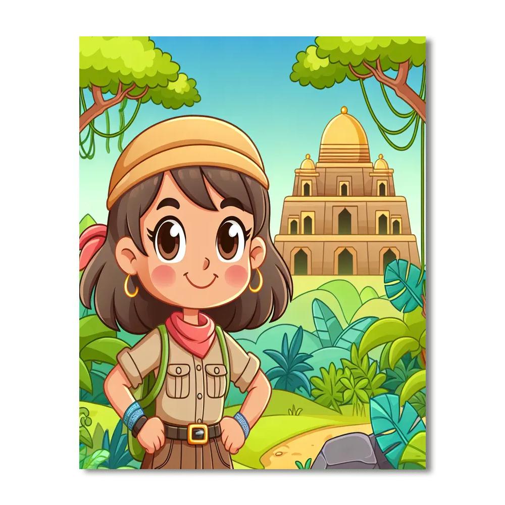 Mystery Of The Jungle Temple Numbered Painting Kits