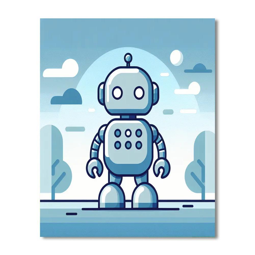 Roving Robot Riddle Number Painting
