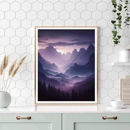 Mystic Mountainscape Paint By Number