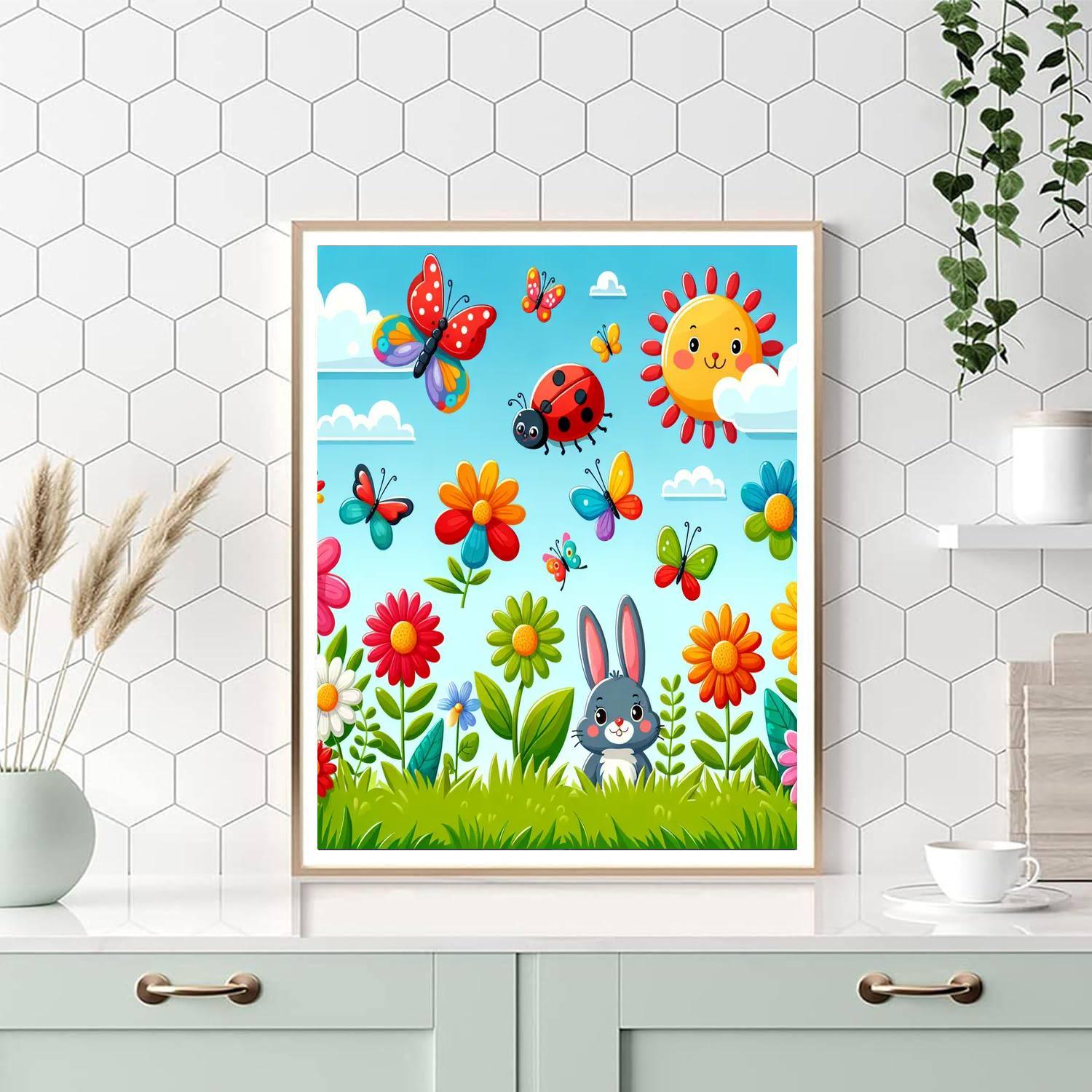 Garden Adventure With Critters DIY Paint By Numbers