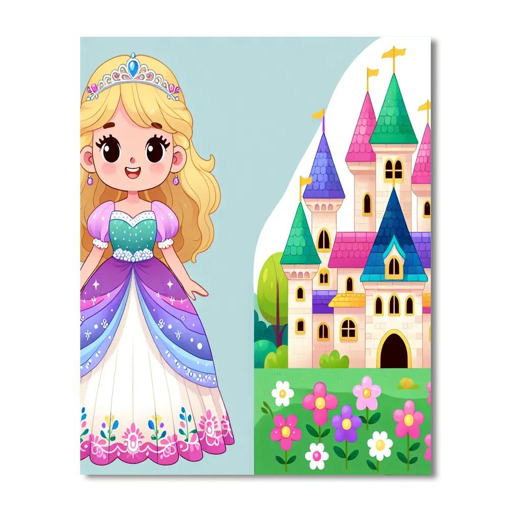 Royal Princess Party Paint By Numbers Art