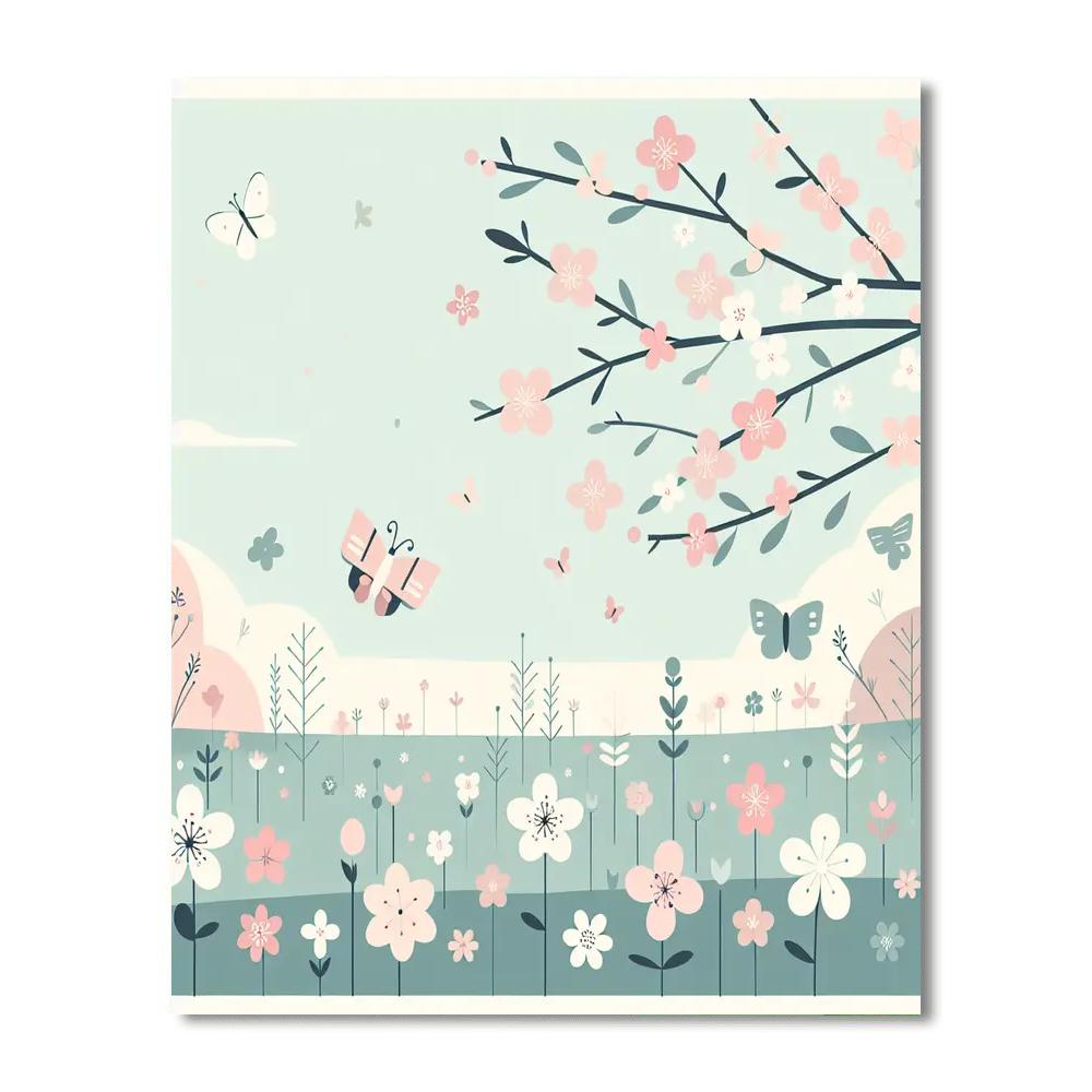 Dreamy Meadow Escape Numbered Painting Kits