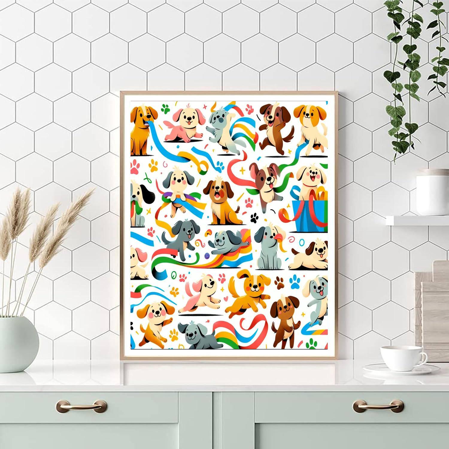Doodle Dog Show Numbered Painting Kits