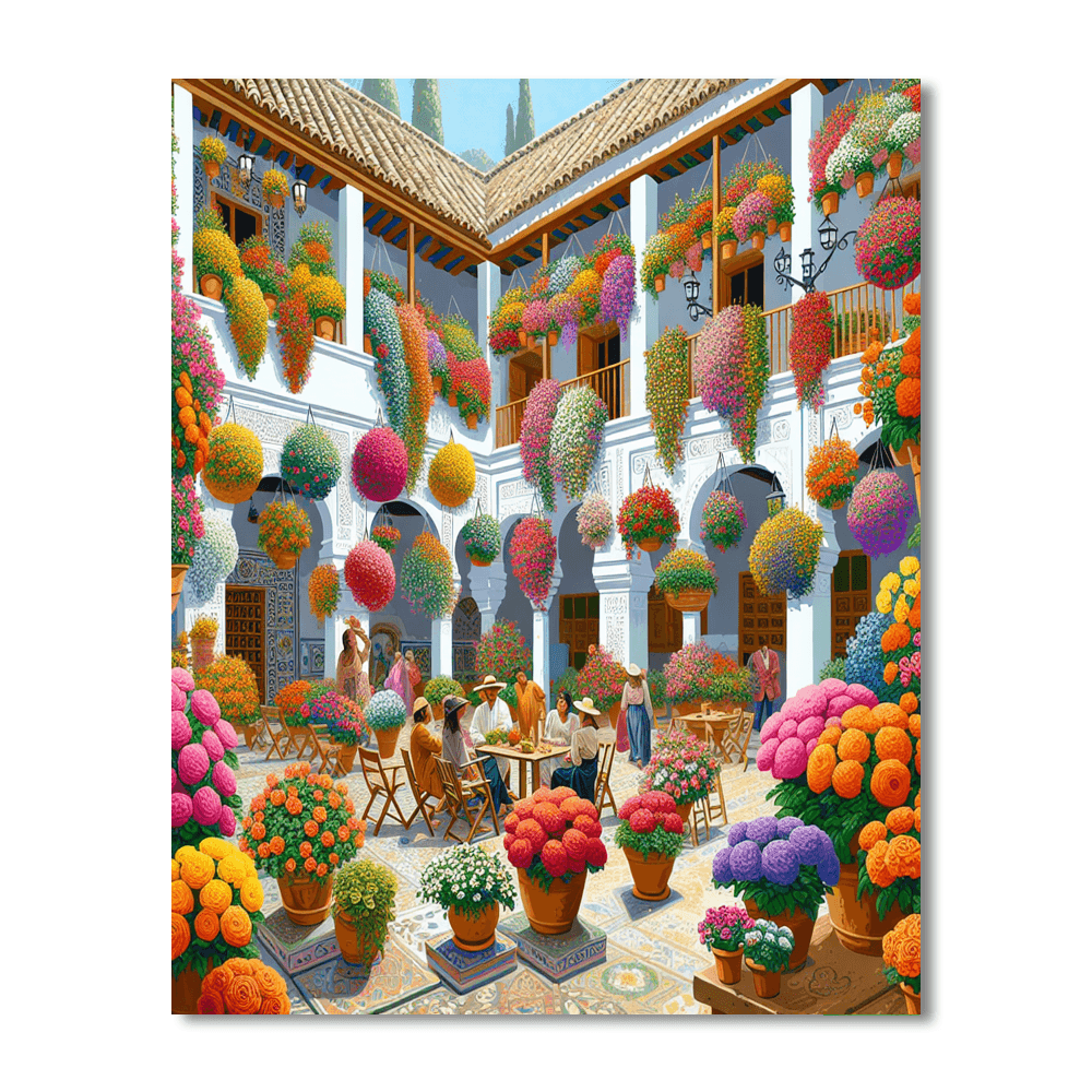 Festival Of The Patios - Cordoba, Spain Paint By Number