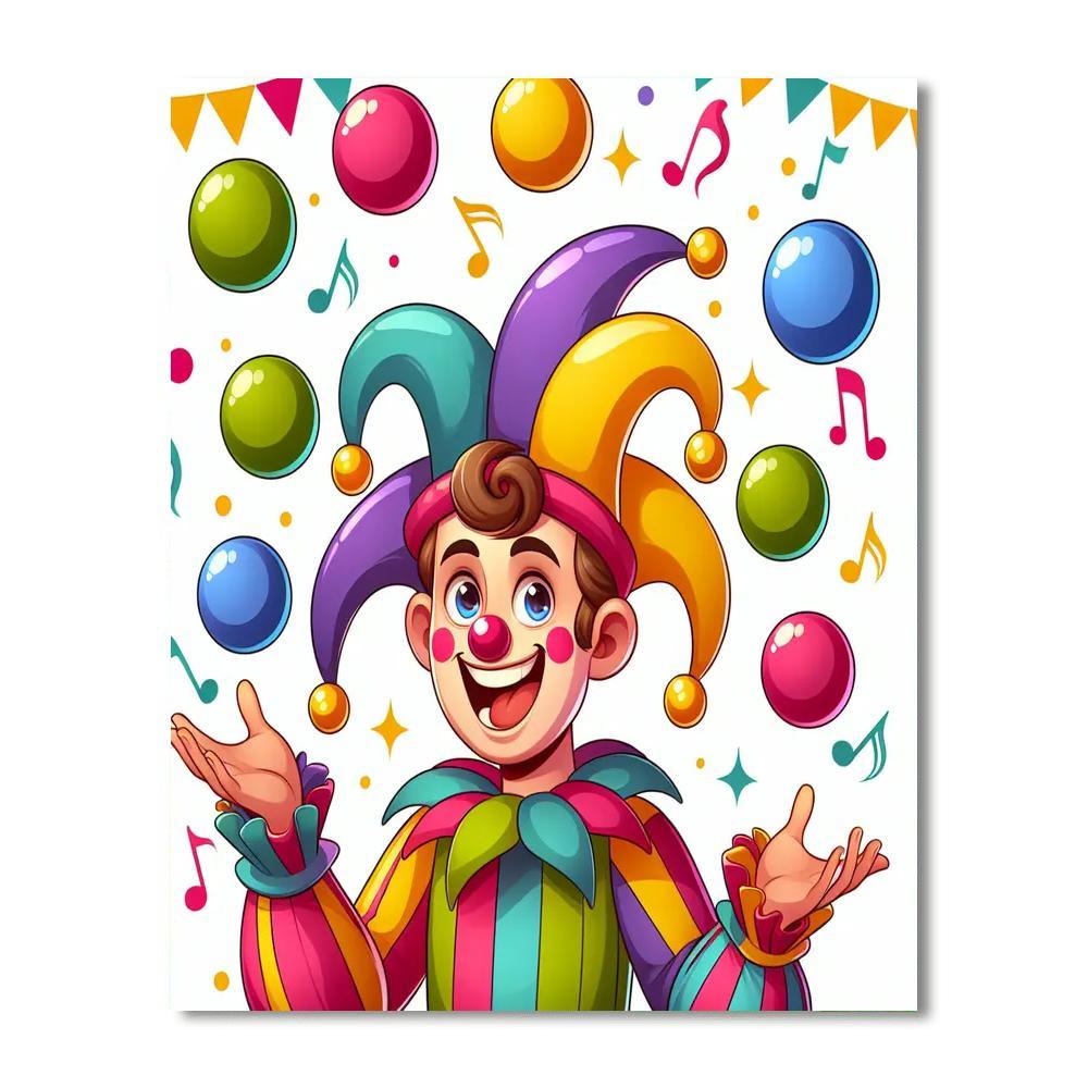 Jolly Jester Paint By Numbers