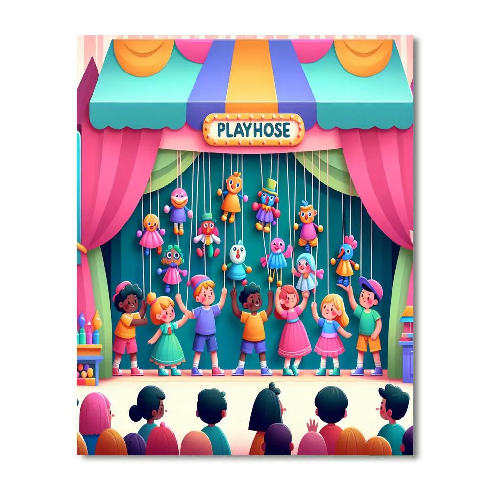 Puppet Playhouse Paint By Color