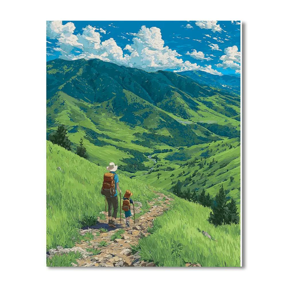 Mom And Me On A Journey Number Painting