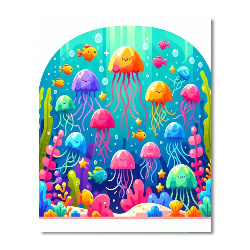Jolly Jellyfish Jive Paint By Color