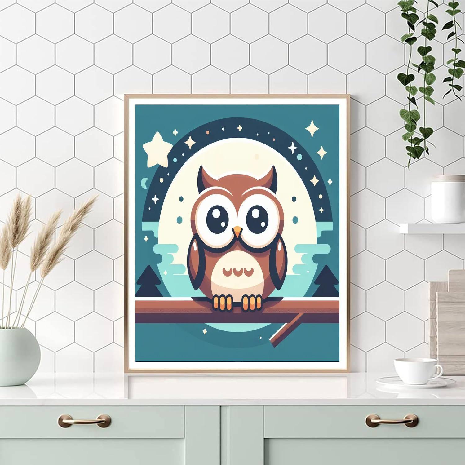 Happy Owl Paint By Number