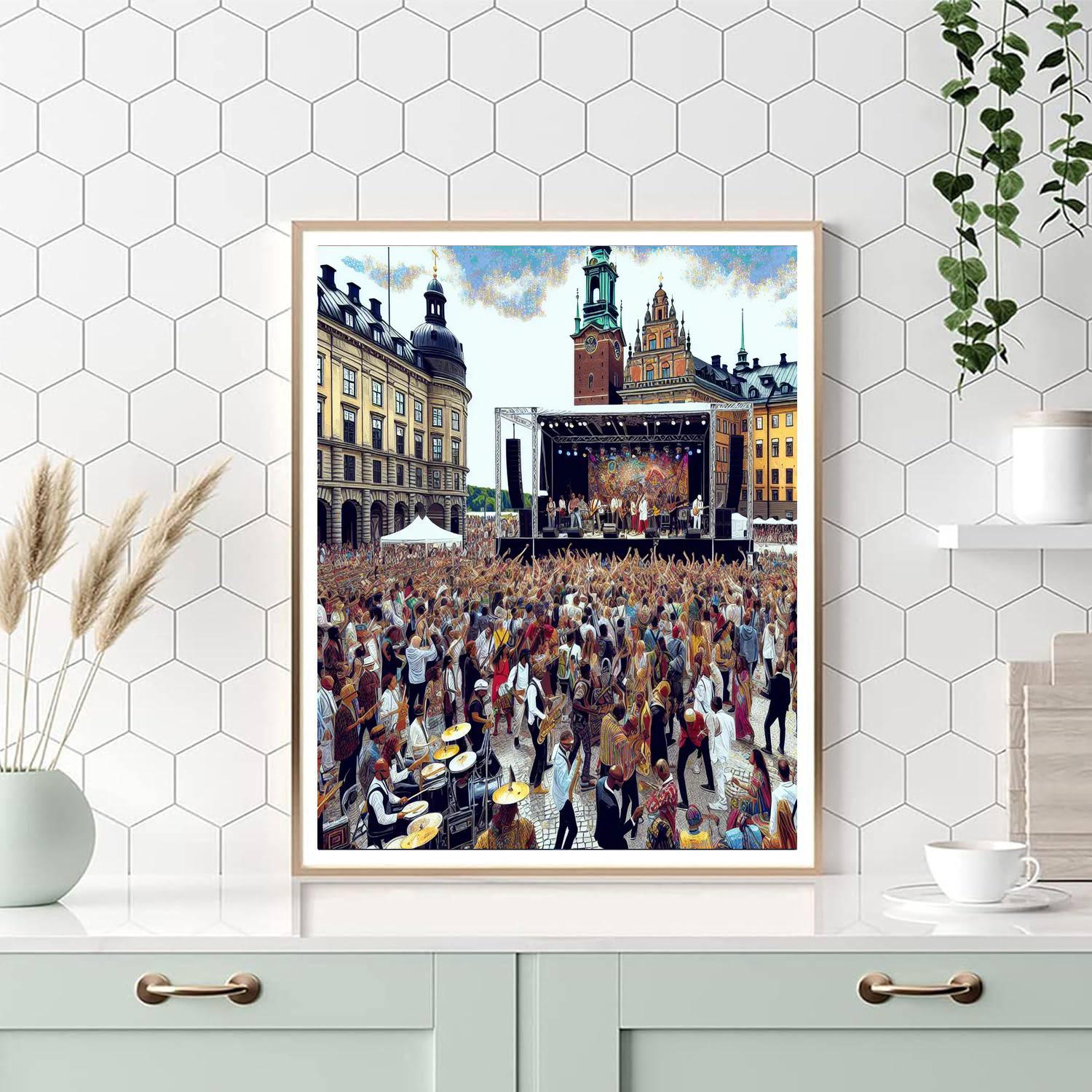 Stockholm Culture Festival - Sweden Painting Number Kit