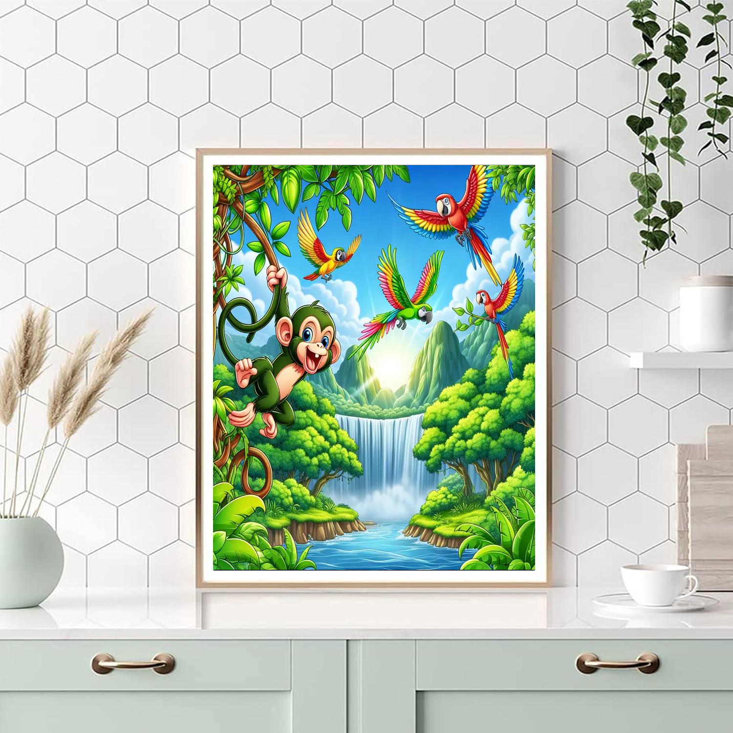 Whirlwind Jungle Expedition Painting Number Kit