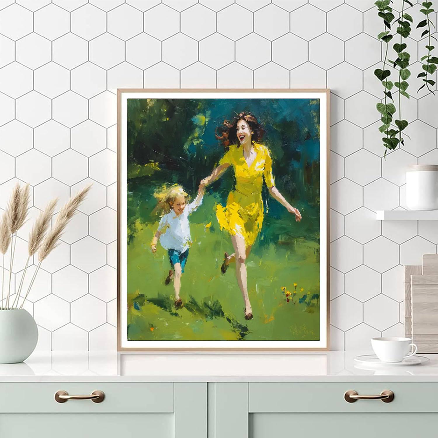 Joyful Moments With Mom Painting Number Kit