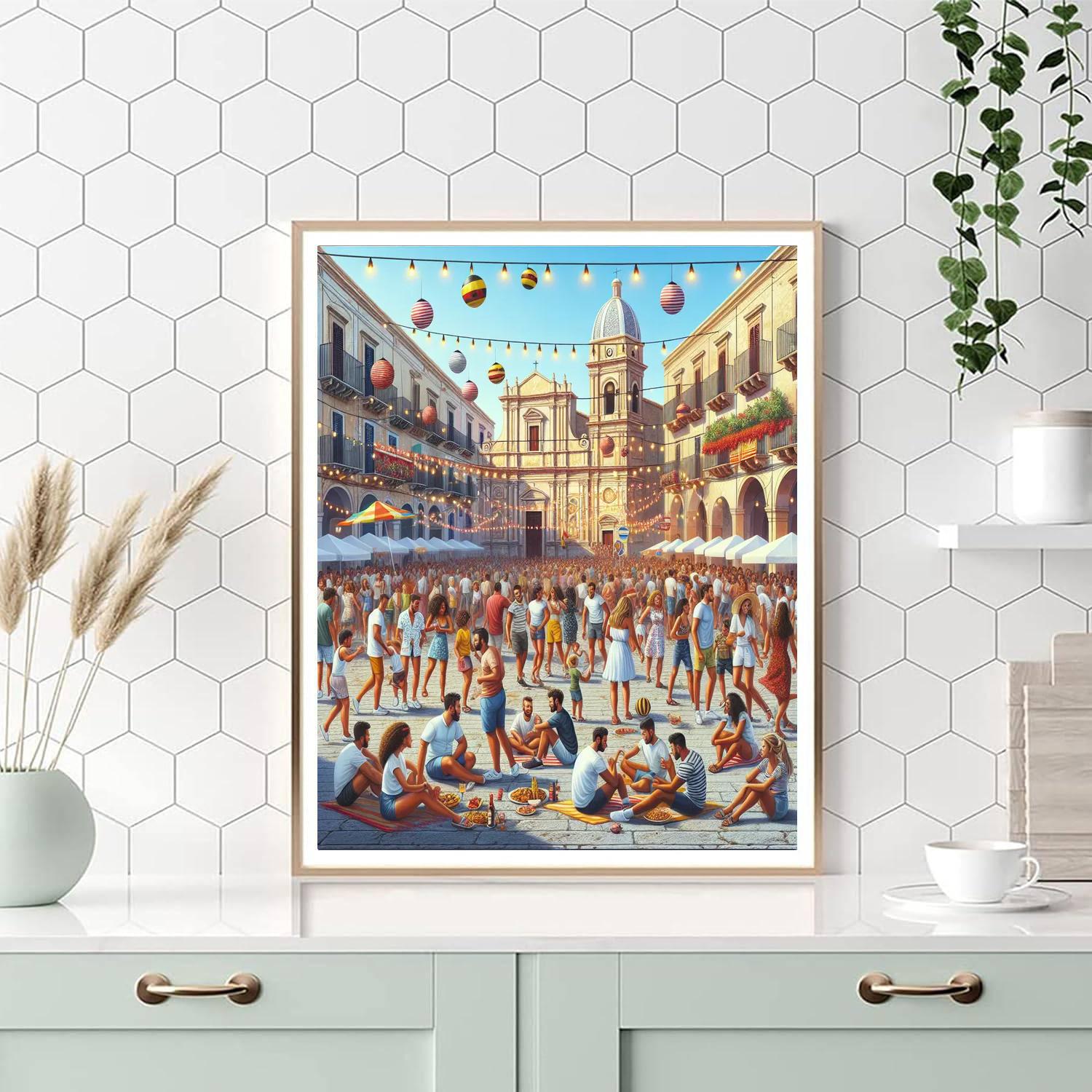 Feast Of The Assumption - Italy Number Painting