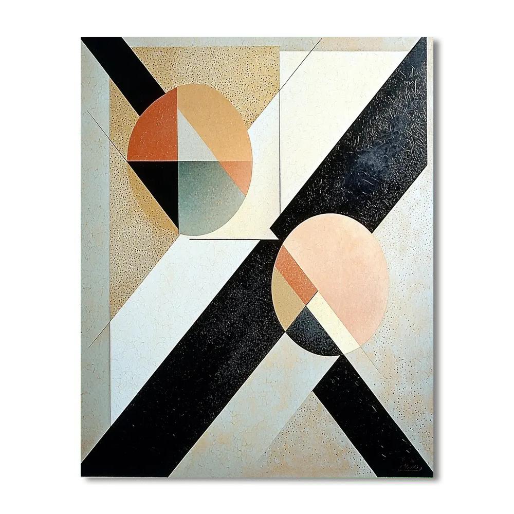 Kazimir Malevich Inspired Intricate Minimalism  Paint By Color