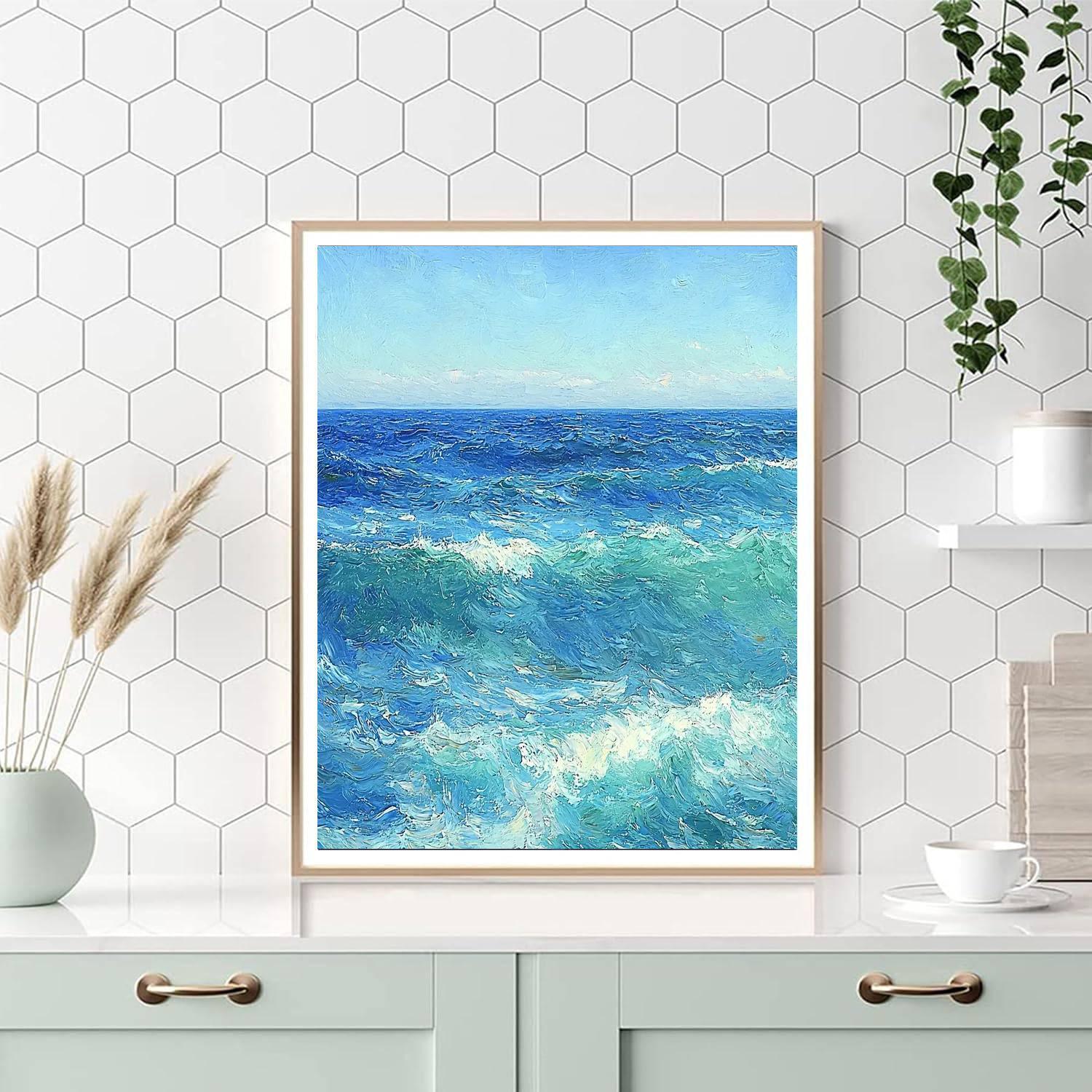 Paul Cézanne Inspired Infinite Ocean Rhythm  Paint By Number