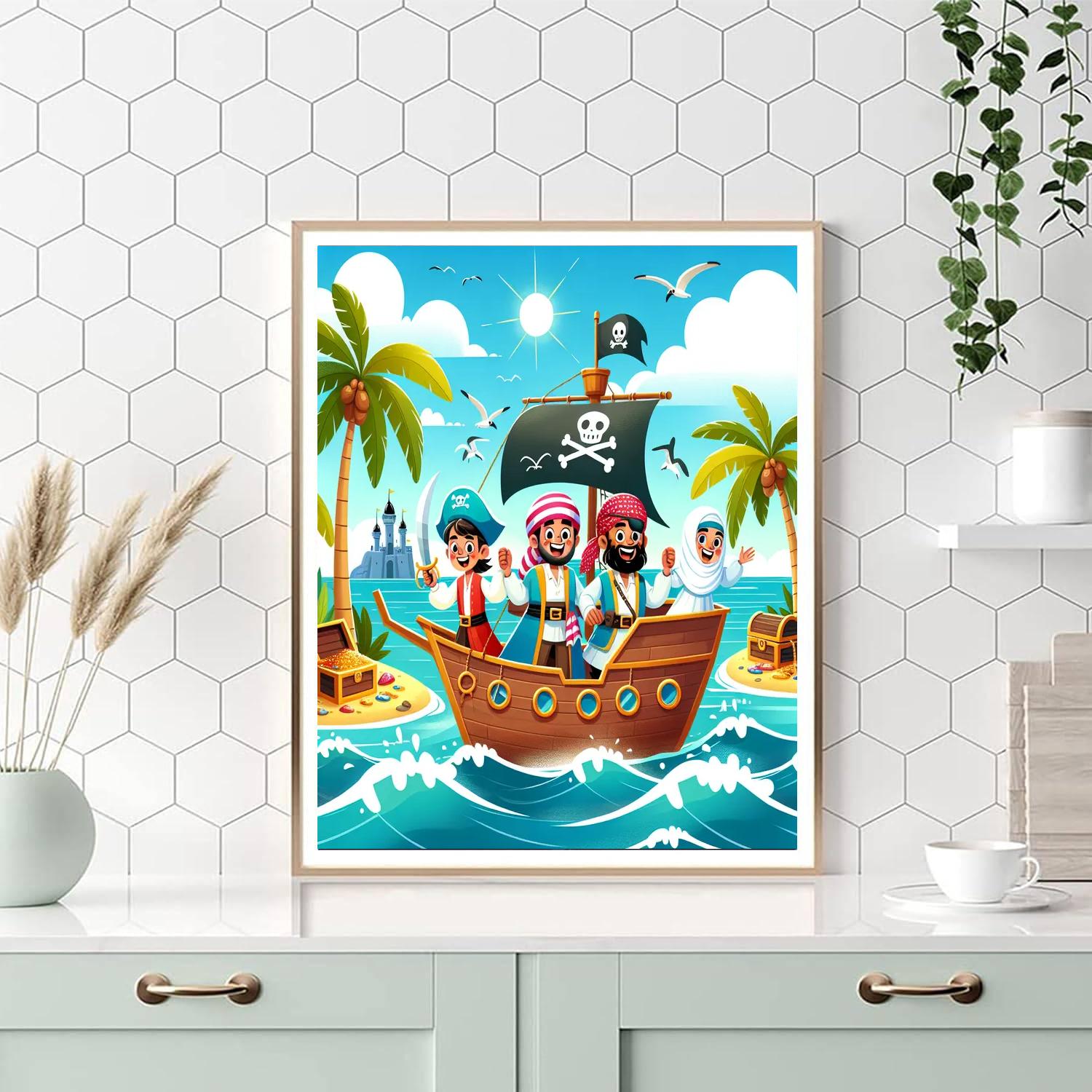 The Great Pirate Quest Number Painting