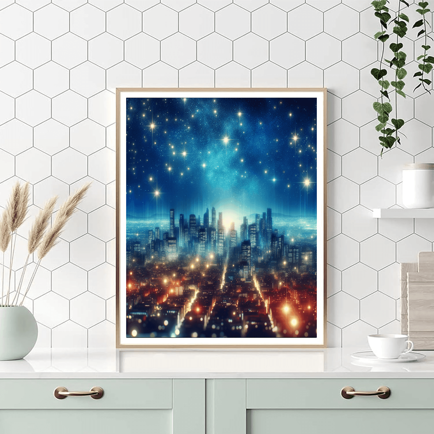 Starry City Nights DIY Paint By Numbers