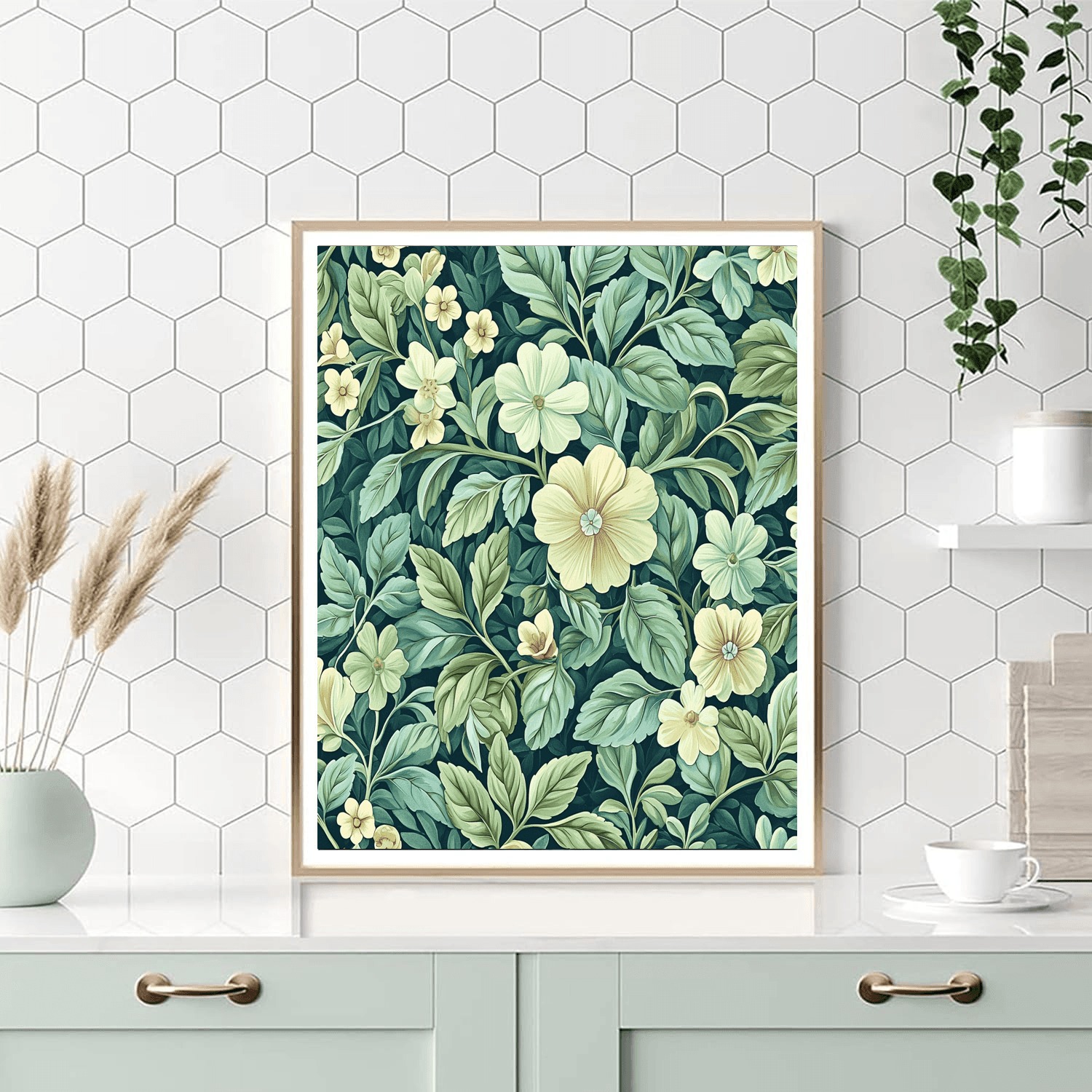 William Morris Inspired Patterns Of Nature's Joy  Paint By Numbers Art