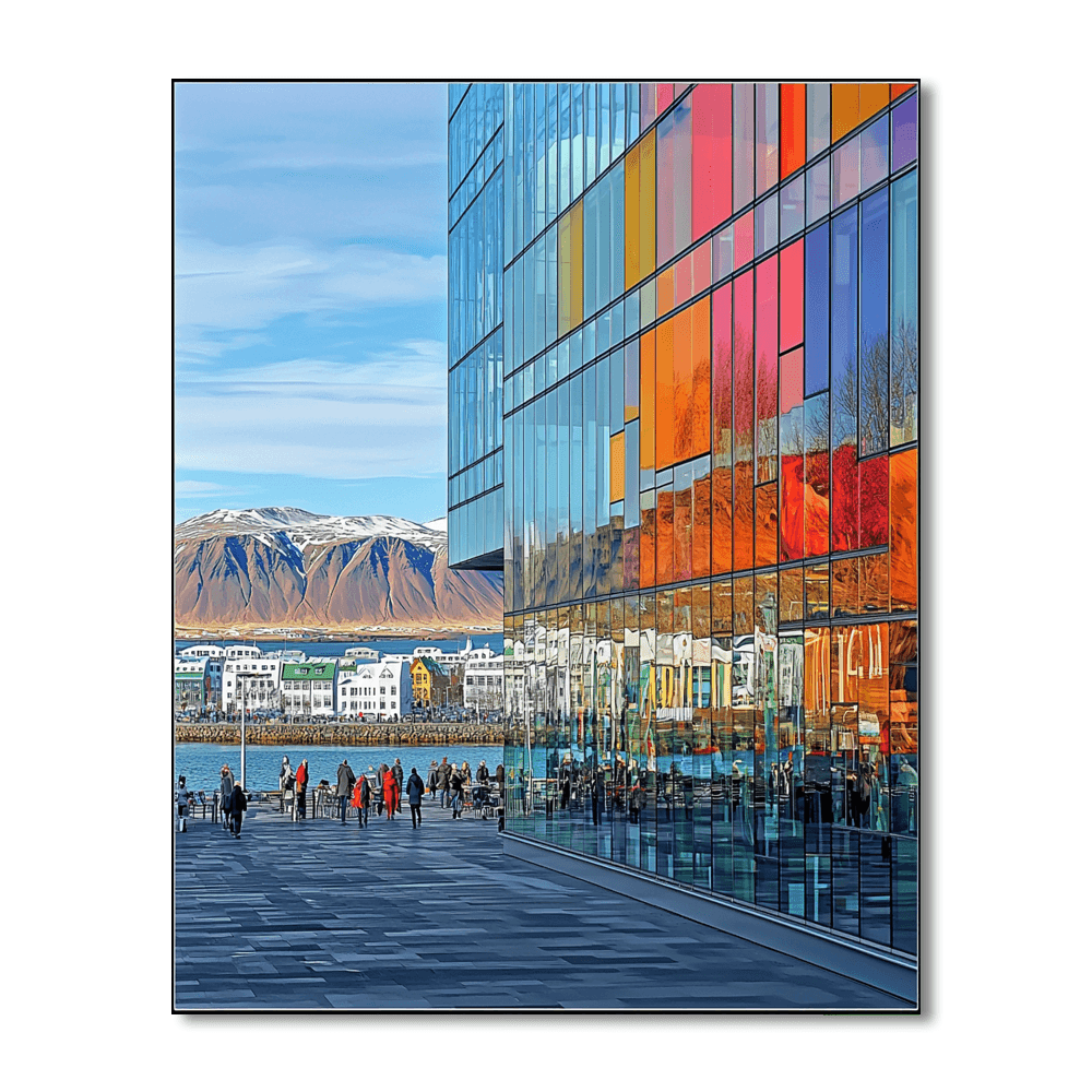 Reykjavik City Center Paint By Numbers
