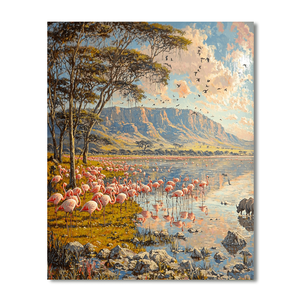 Lake Nakuru National Park DIY Paint By Numbers