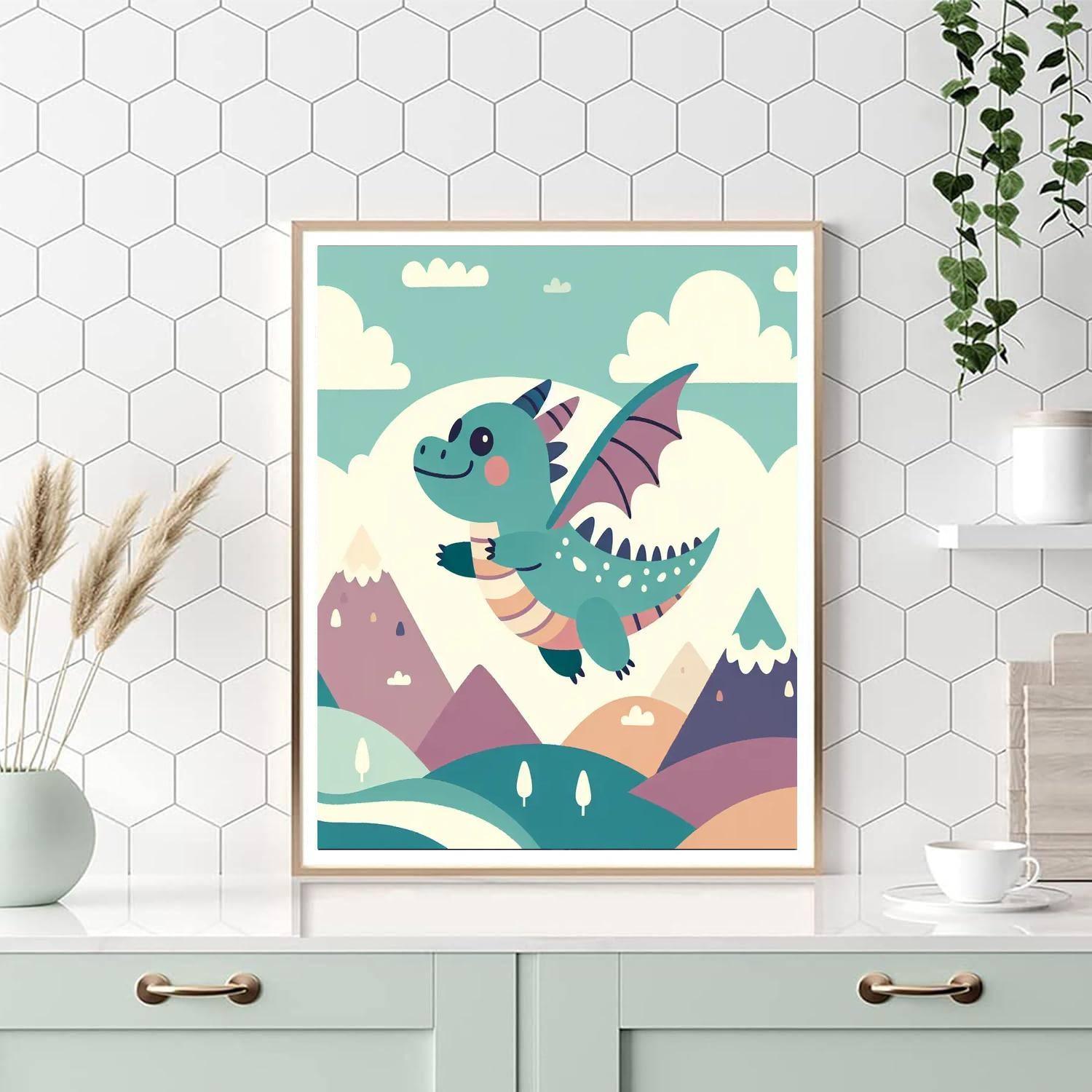 Dreamy Dragon Tale DIY Paint By Numbers