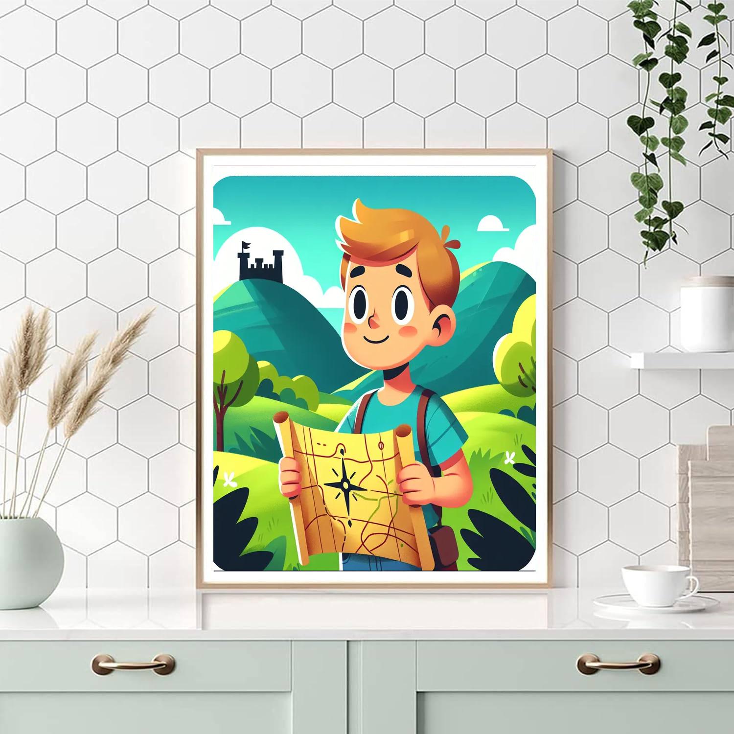 Magical Map Adventure Number Painting