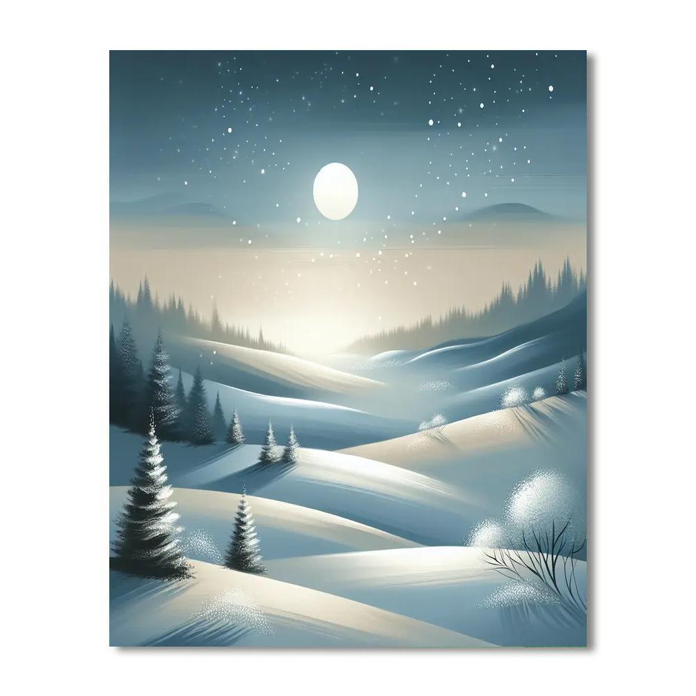 Magic Of Winter Nights Paint By Number