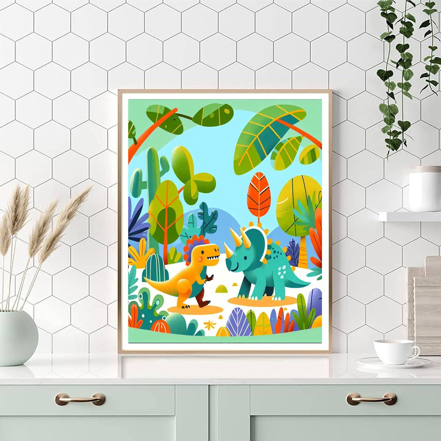 Jurassic Dino Quest Paint By Number