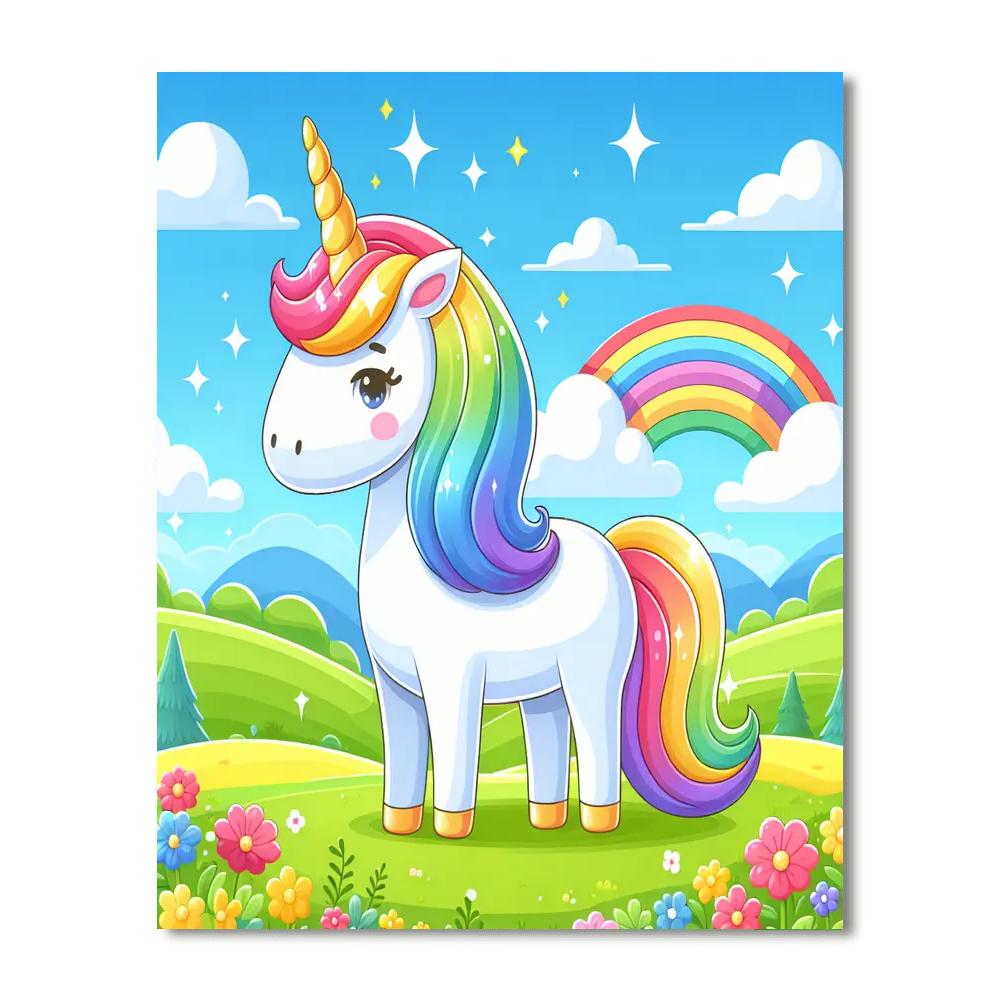 Royal Unicorn Fantasy Paint By Numbers