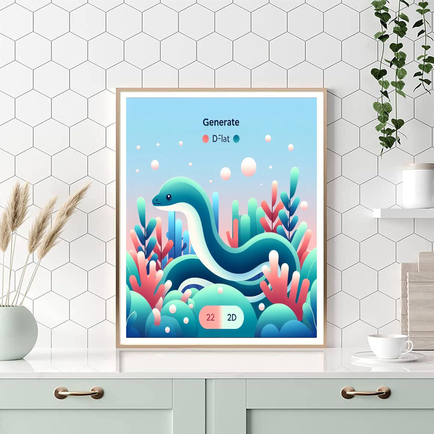 Enchanting Eel Numbered Painting Kits