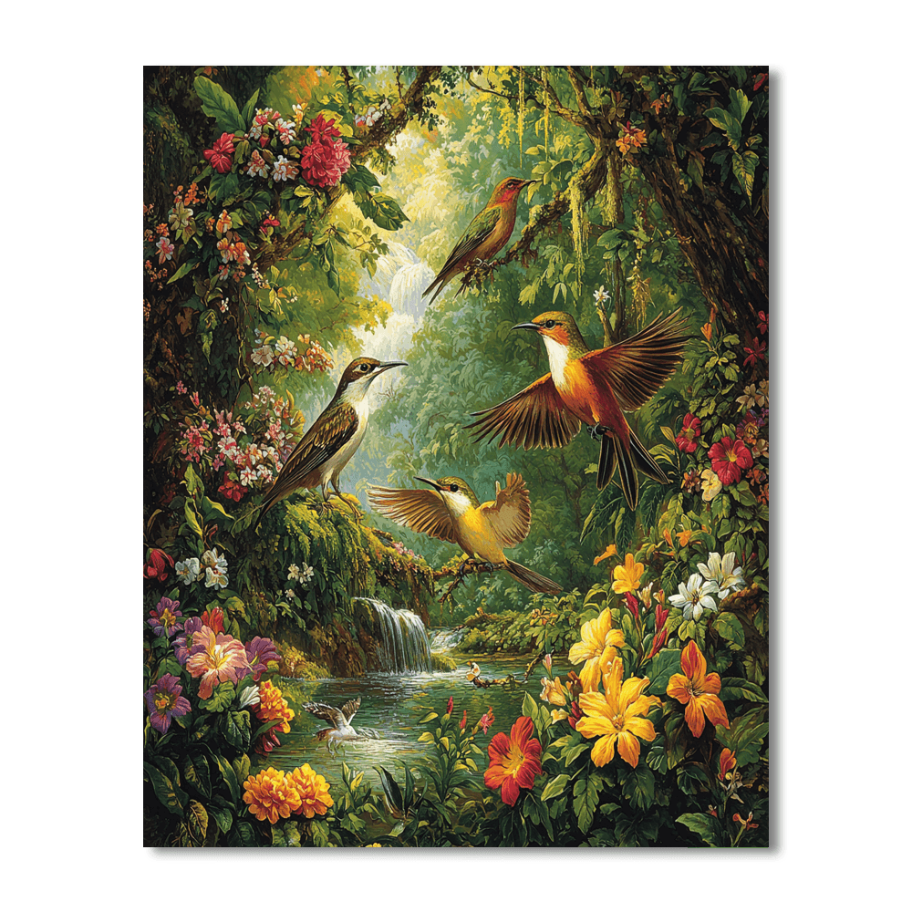 Audubon Inspired Majestic Animal Harmony  Painting By Numbers Kit