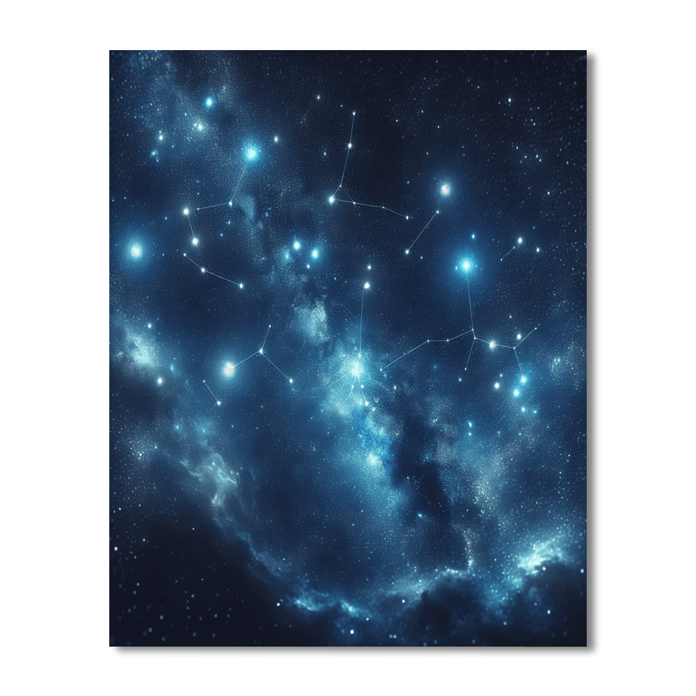 Majestic Night Sky Constellations Paint By Color