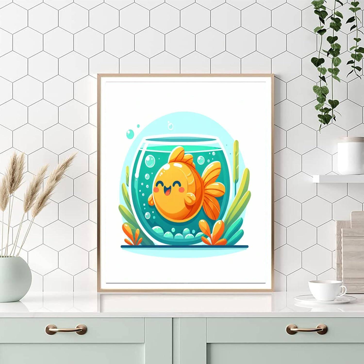 Gleeful Goldfish Paint By Number