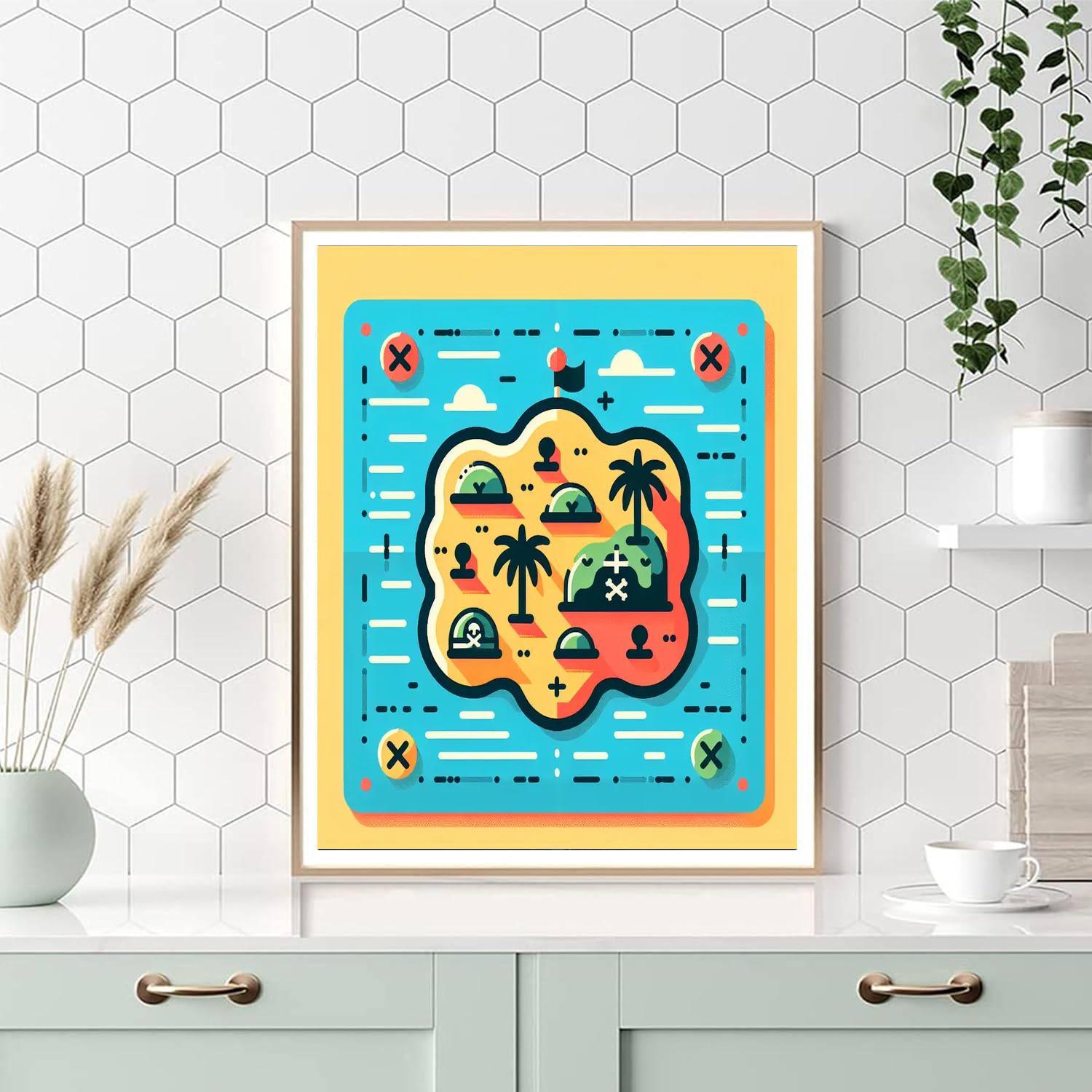 Treasure Hunt Island Paint By Number