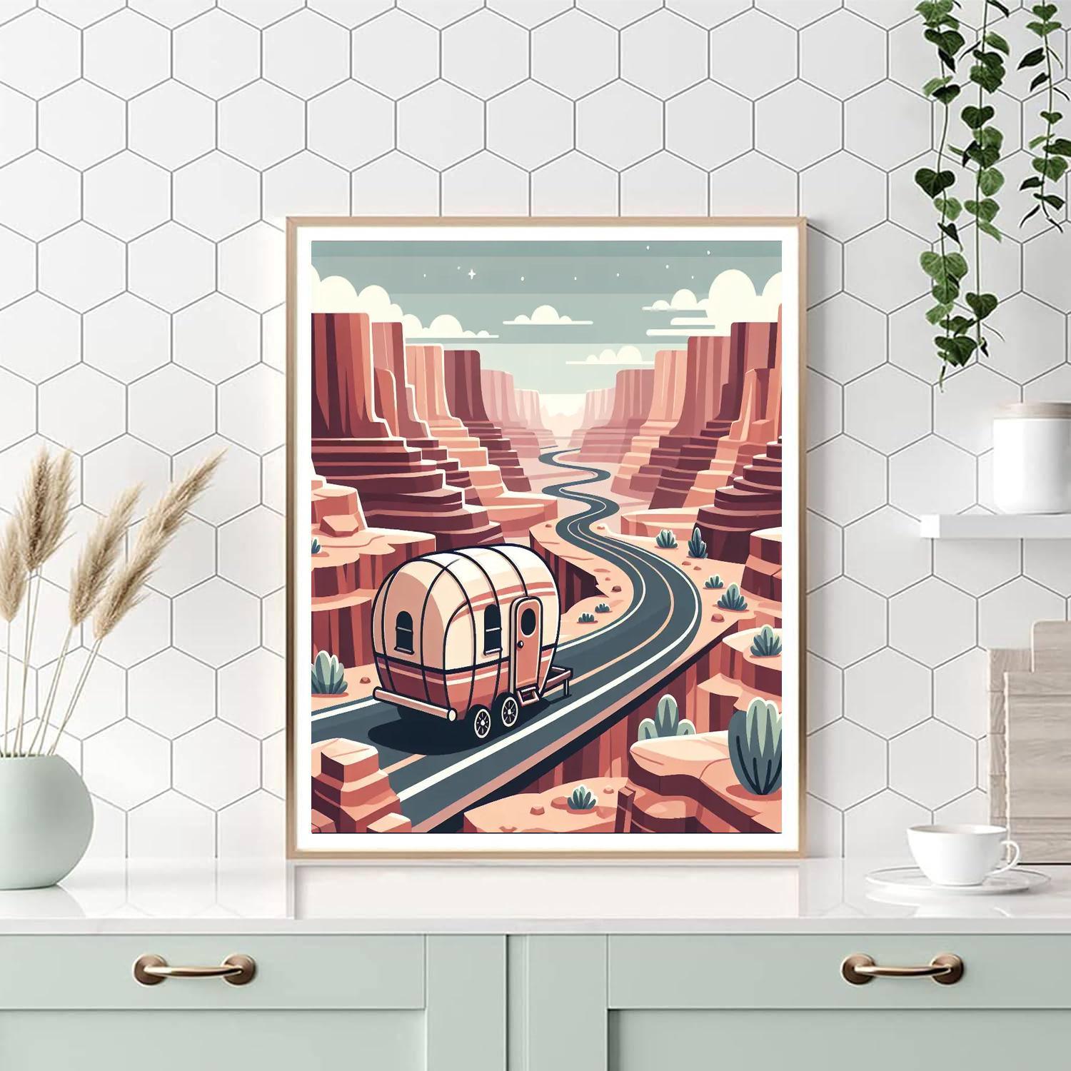 Canyon Caravan Painting By Numbers Kit