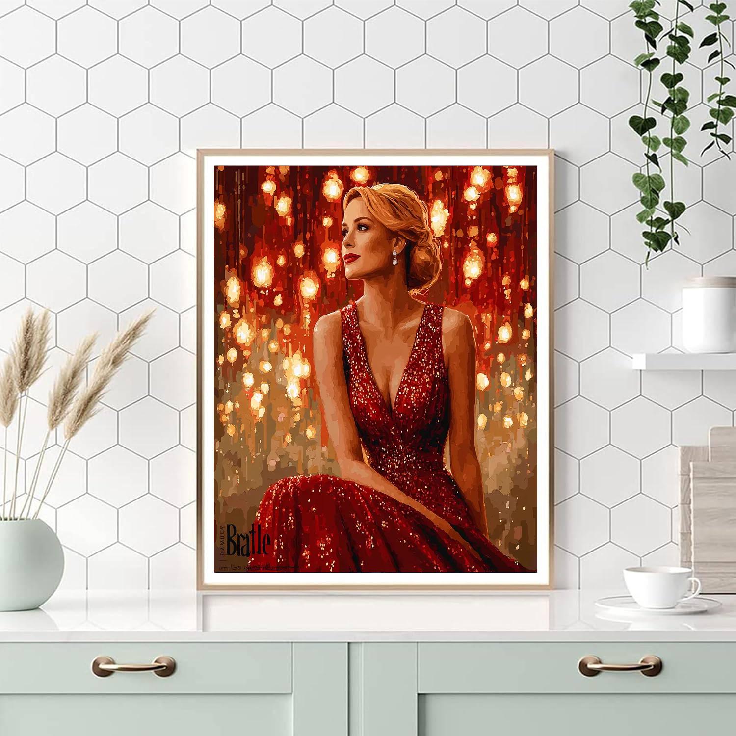 Jessica Chastain: The Artistry Of A Versatile Talent Numbered Painting Kits