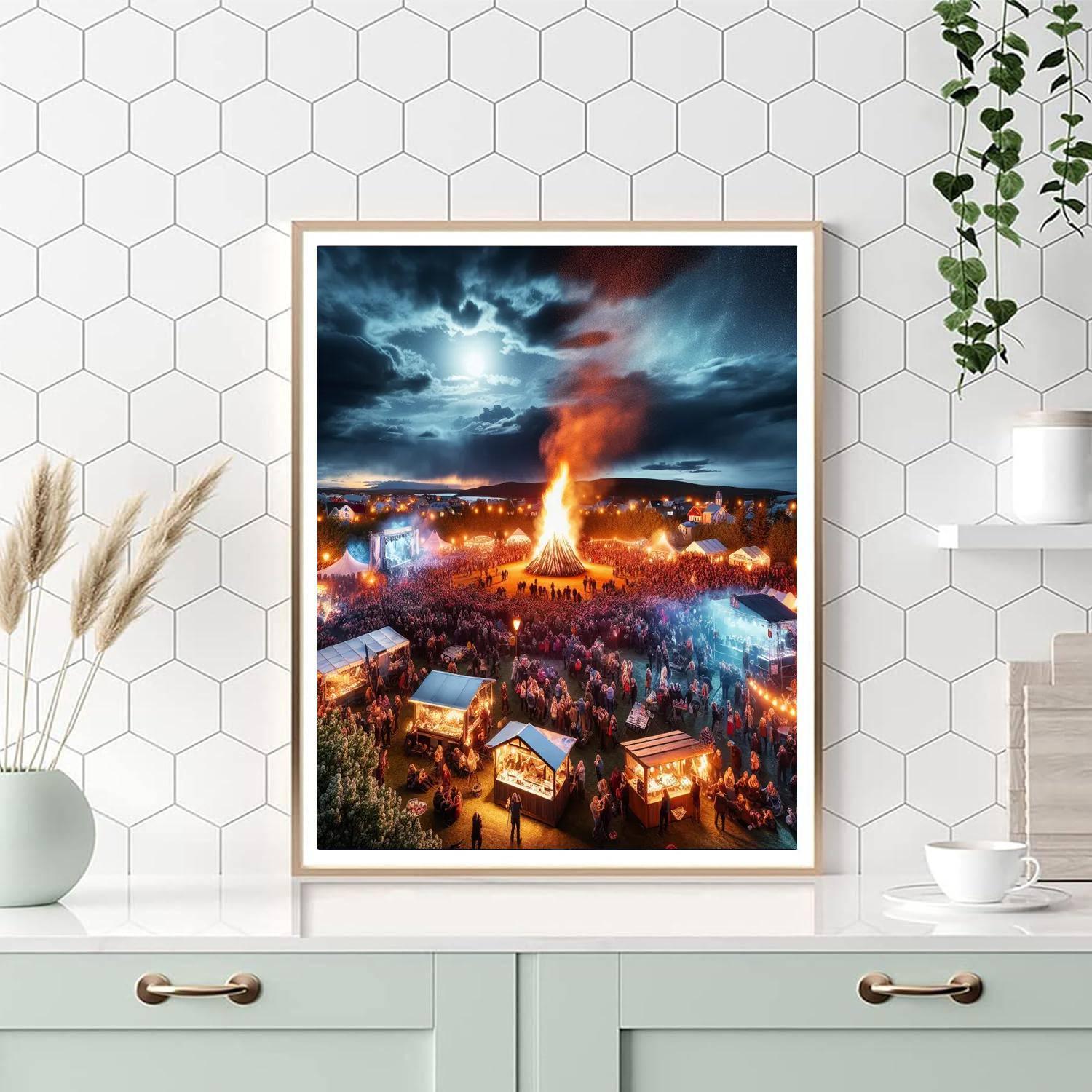 Midsummer Festival - Reykjavík Paint By Number