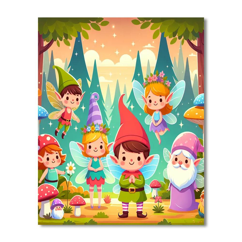 Cute Fairy Tale Creatures Paint By Numbers