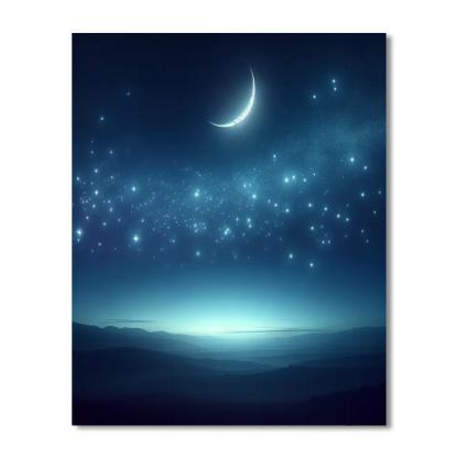 Enchanting Nightscape Number Painting