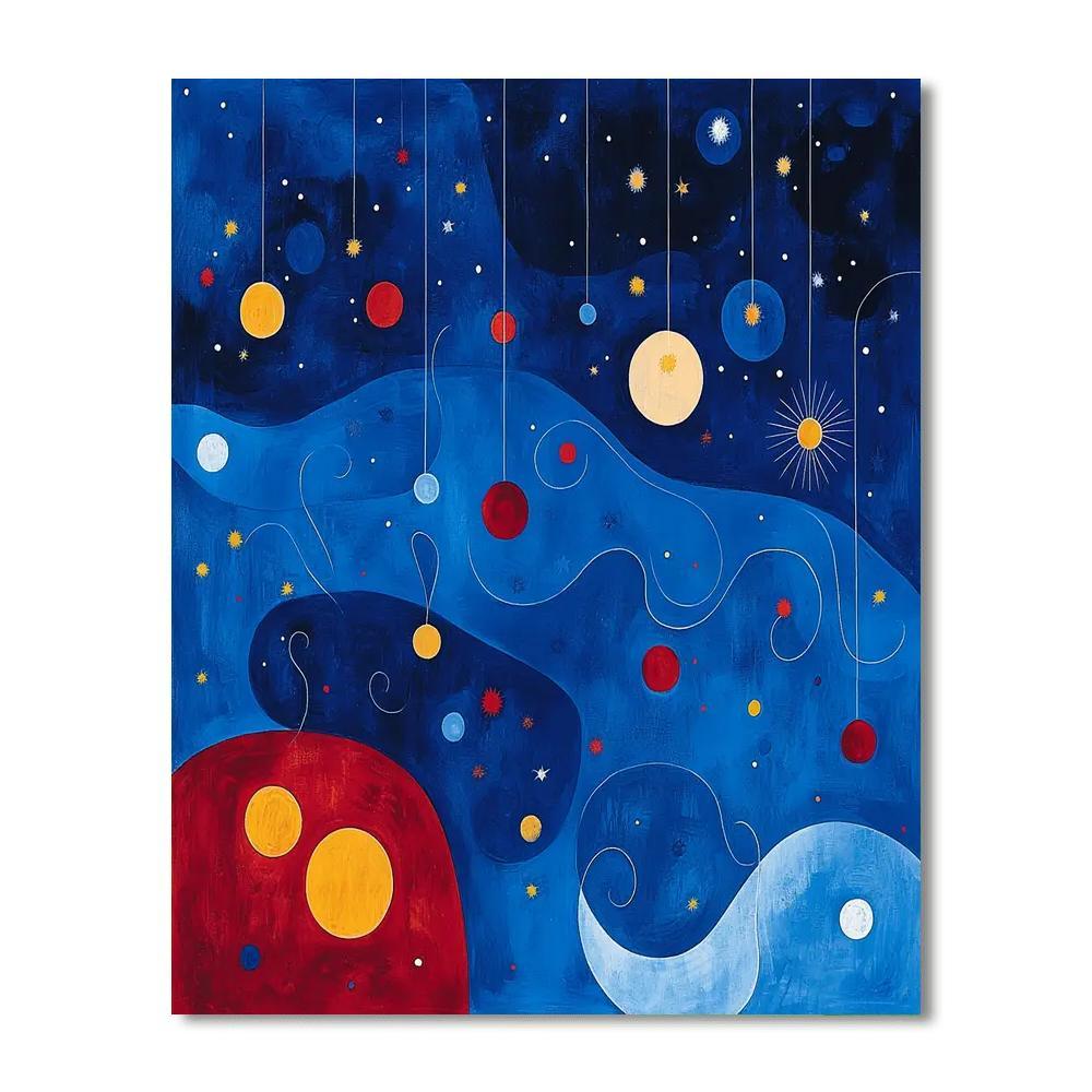 Joan Miro Inspired Whispers Of The Night  Paint By Number