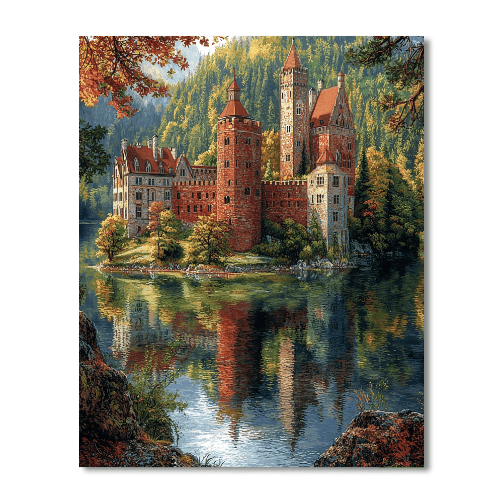 Trakai Island Castle DIY Paint By Numbers