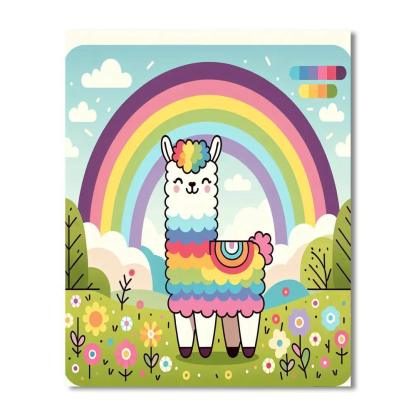 Rainbow Llama Adventure Paint By Numbers