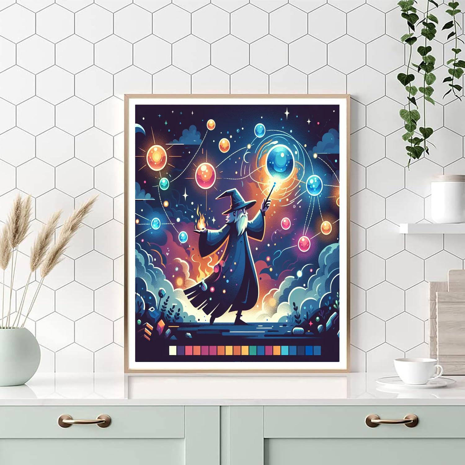 Wizard's Enchanted Realm Paint By Number