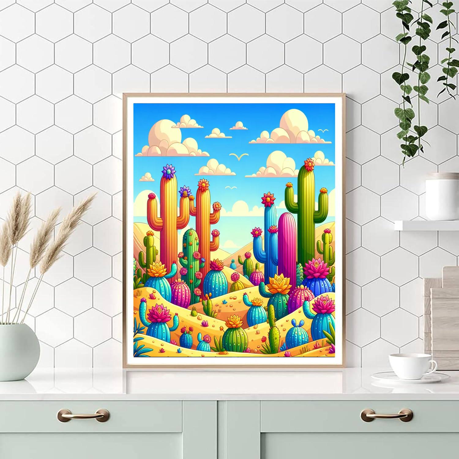 Creative Cacti Numbered Painting Kits
