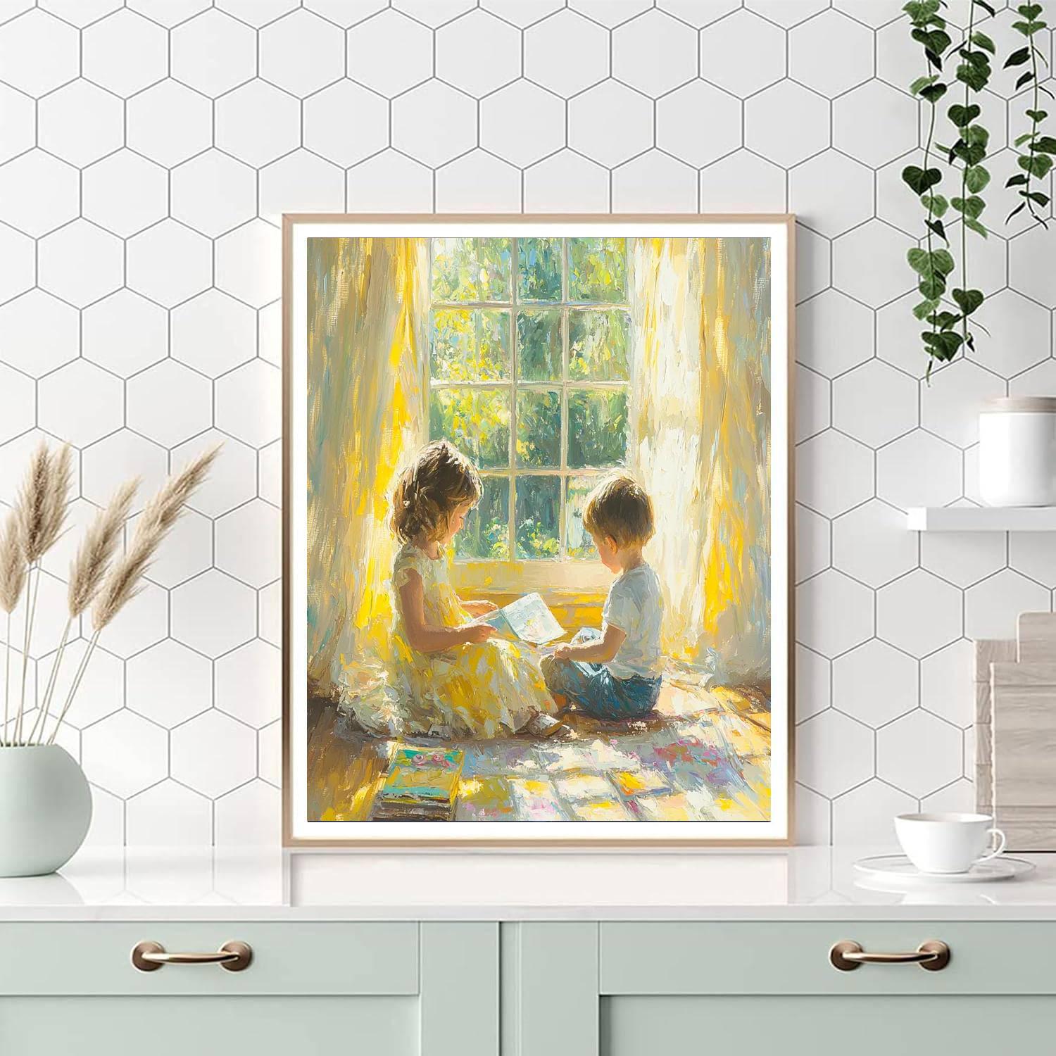 Playful Morning Light DIY Paint By Numbers